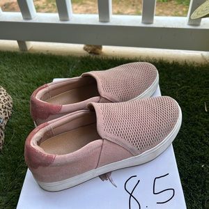 Pink loafers